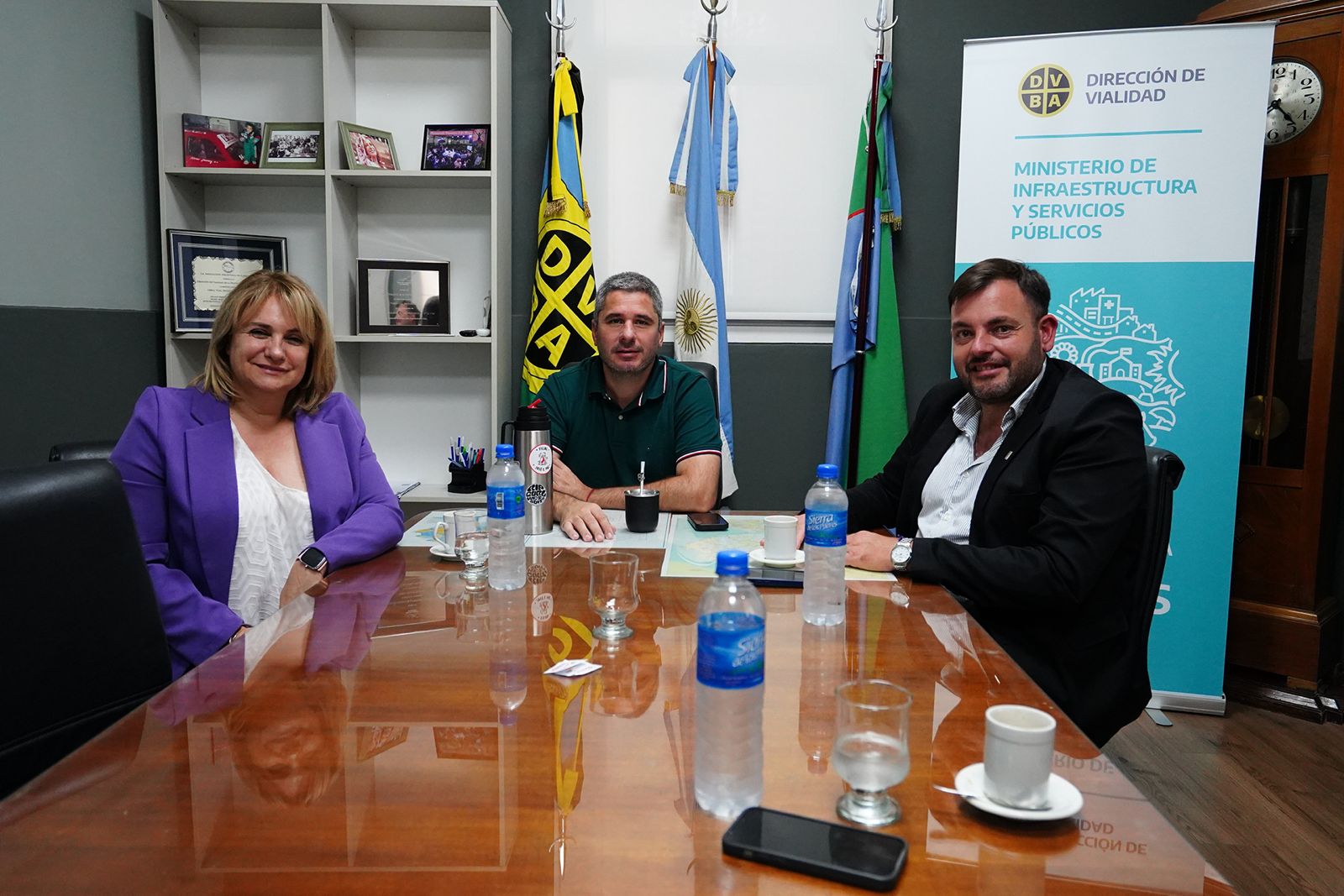 Erica Revilla y Román Bouvier impulsan mejoras para la Ruta 45 entre Gral. Arenales y Rojas